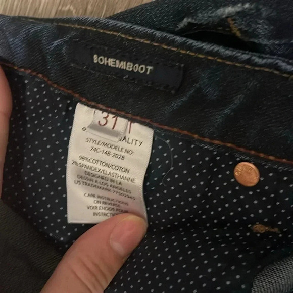 Cult of Individuality Blue Bohemi Bootcut Size 31 Denim Jeans - Picture 3 of 10